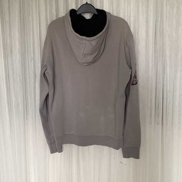 REDUCED 🪷Y2K Armani Exchange light grey hoodie, pullover, embroidery AX on arms - Picture 6 of 17